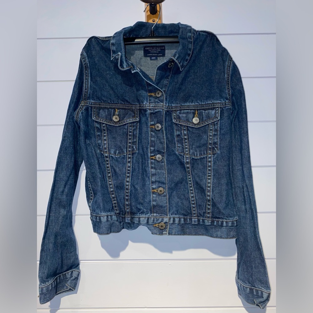 American Eagle Dark Wash Jean Jacket